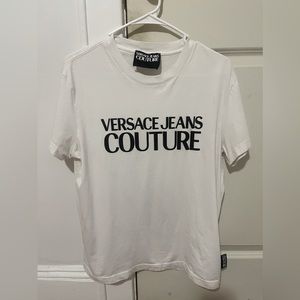 VERSACE JEANS COUTURE white bonded T-shirt